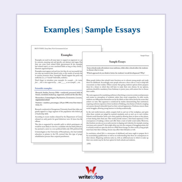 IELTS & TOEFL Essay Ideas – Vol. 1 Education