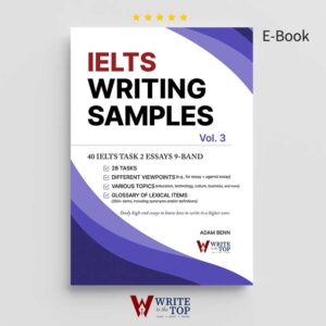 IELTS Writing Samples 3 bookcover